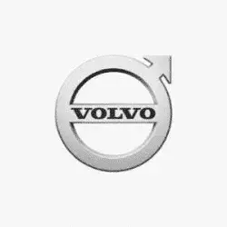 Logo Empresa Volvo en blanco y negro - empresa de transportes que confian