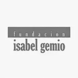 Logo Fundacion Isabel Gemio en blanco y negro - empresa de transportes que confian
